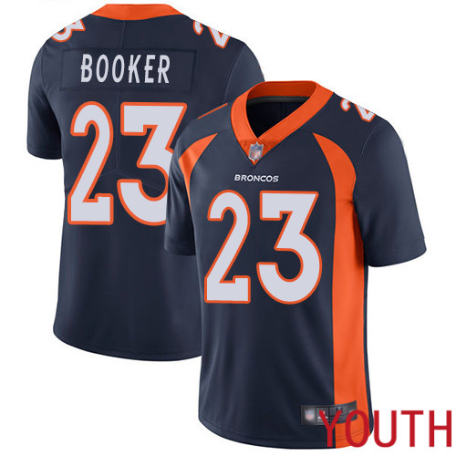 Youth Denver Broncos #23 Devontae Booker Navy Blue Alternate Vapor Untouchable Limited Player Football NFL Jersey